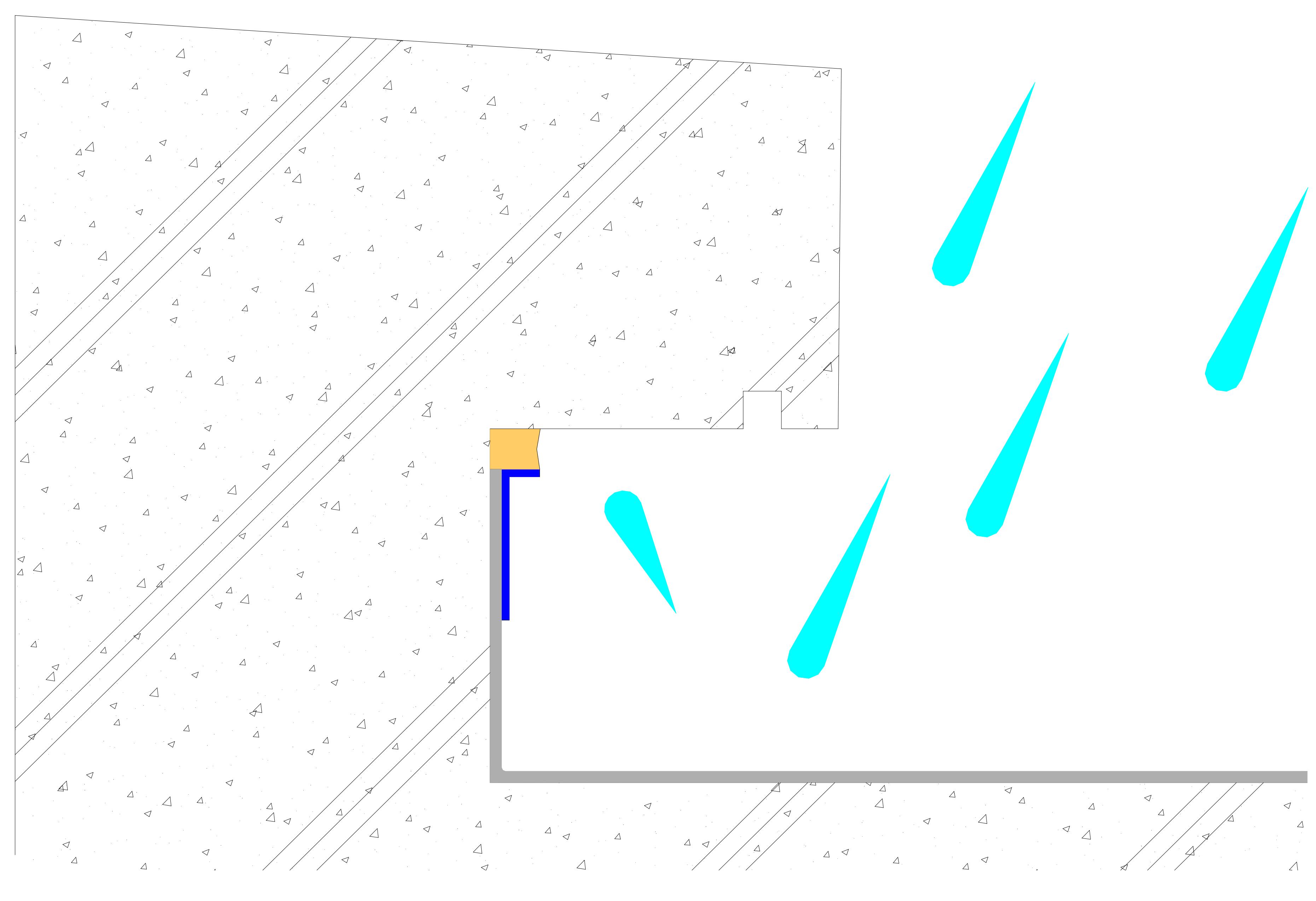 防水層の立上りが低いと、暴風雨などの日に防水層端末に及ぼされる影響は大きい。