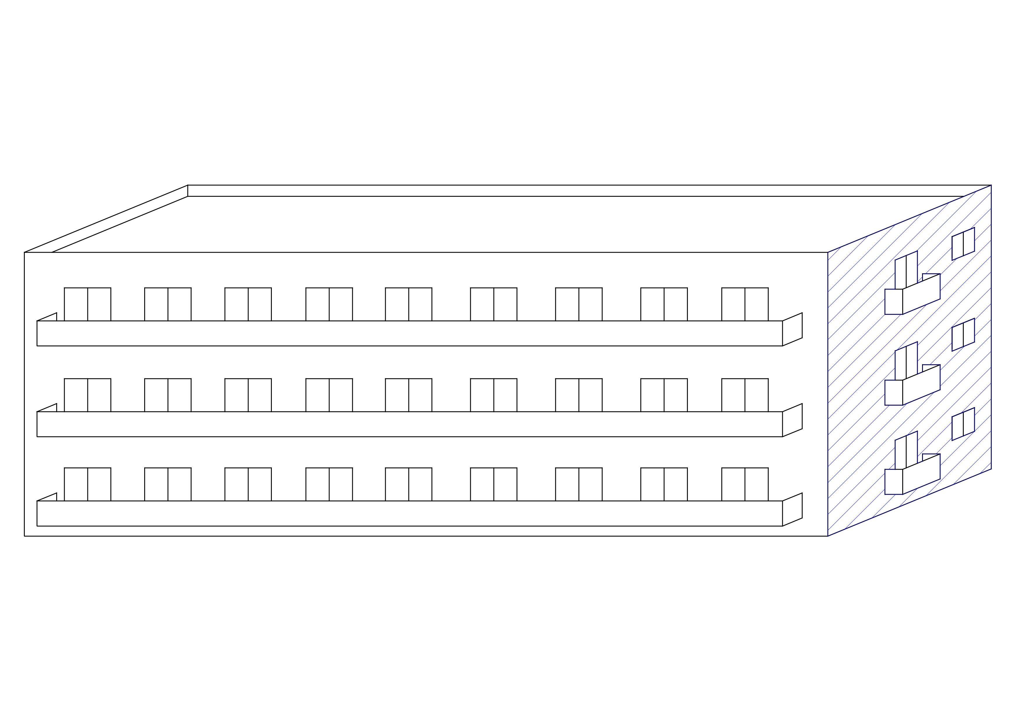 妻側の例　斜線部分